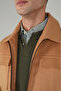 Men's Short Cashmere Coat Camel - 2