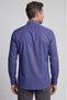 Navy Blue Regular Fit Cotton Pasha Collar Shirt - 2