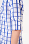 Navy Blue Regular Fit Cotton Button-Down Collar Children's Shirt - 6