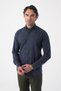 Green Regular Fit Cotton Pasha Collar Dark Shirt - 2