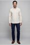 Brown Regular Fit Linen Long Shirt