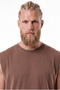 Men's Oversize Crew Neck Basic Undershirt Cocoa - 2