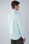 Long Sleeve Pasha Collar Pocketless Green Cotton Men's Shirt - 2