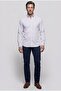 Gray Regular Fit Pocketless Long Pasha Collar Shirt - 5