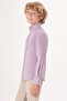 Red Regular Fit Cotton Button-Down Collar Children's Shirt - 3
