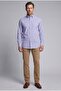 Red Regular Fit Cotton Pocketless Long Pasha Collar Shirt - 5