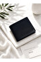 Navy Blue Leather Analin Business Card Wallet