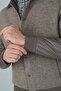 Mink Leather Wool Sleeves Cashmere Coat - 4
