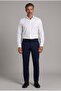 White Regular Fit Cotton Pocketless Classic Long Collar Shirt - 5