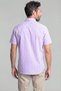 Pink Regular Fit Cotton Short Pasha Collar Shirt - 2