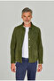 Green Leather Real Coat