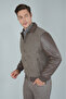 Mink Leather Wool Sleeves Cashmere Coat - 5