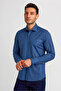 Platinum Regular Fit Navy Blue Men's Shirt - 3