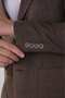 Brown Regular Fit Wool Platinum Bag Jacket - 4