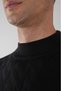 Tr 23203 Half Fisherman Front Jacquard Knitwear Black - 3