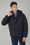 Navy Blue Hooded Inflatable Coat - 5