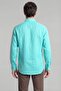 Regular Fit Pasha Collar Pocketless Buttoned Light Green Men's Shirt - 2