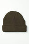 Men's Khaki Plain Beret Scarf Set - 2