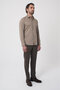 Regular Fit Classic Collar Pocketless Light Brown Men's Shirt - 4