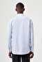 Regular Fit Long Sleeve Blue Classic Men's Shirt - 2
