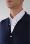 Wool Navy Blue Men's Knitwear Cardigan - 3