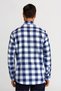 Bi̇sse Sports Shirt Regular Fit T-Shirt Collar Ecose Blue - 3