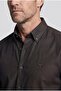 Studio Men's Regular Fit Long Sleeve Coffee Pocketless Shirt - 3