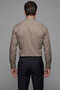 Modern Fit Classic Collar Light Brown Pocketless Men's Shirt - 2