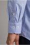 Blue Regular Fit Cotton Pocketless Long Italian Collar Shirt - 4
