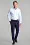 Light Blue Regular Fit Cotton Pocketless Classic Collar Long Shirt - 3