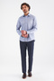Navy Blue Regular Fit Cotton Classic Shirt - 5