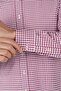 Red Regular Fit Cotton Long Pasha Collar Shirt - 4