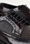 Burgundy Leather Real Stitched Shoes - 3