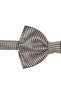 Gray Polyester Patterned Tuxedo Bow Tie - 2