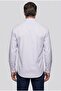 Gray Regular Fit Pocketless Long Pasha Collar Shirt - 2