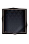 100% twill baroque pattern black color 90x90 scarf sewing method: hand stitching - 4