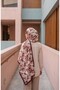 Organic Viscose Silk İnci̇ra Shal - Floral Pattern - 2