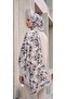Organic Viscose Silk İnci̇ra Shal - Floral Pattern