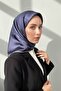 100% Twill Silk Floral Pattern Smoked Color 90X90 Planting Shape : Hand Sewing Scarf - 6