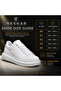 Ba0547 Boa White Men's Sneakers - Thick High-Top Lace-Up Comfortable Casual Shoes - 8