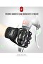 Black Motorcycle Gloves Professional Protected Touchscreen-Enabled En 13594 Certified Unisex Biker - 4