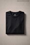 Men's Trend Crew Neck Basic Black T-Shirt - 5