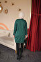 Emerald Green Cold Yarn Knitwear Tunic - 6