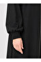Plain Black Zippered Robe - 5
