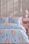 Elastic Sheet Bedding Set Double Size Hello Kitty Blue - 2