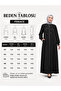Black Ferace with Drawstring Collar - 5