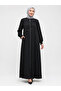 Black Ferace with Drawstring Collar