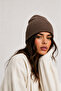 Wool Beret Women Men Unisex Winter Hat Brown - 2