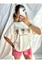 Women's White Color Printed Premium 100% Cotton Tshirt - 3