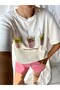 Women's White Color Printed Premium 100% Cotton Tshirt - 7